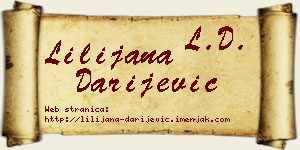 Lilijana Darijević vizit kartica